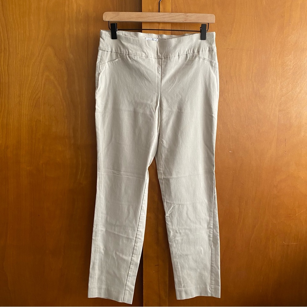 Charter Club Beige Light Khaki Cambridge Slim Pants Size 10 Petite
